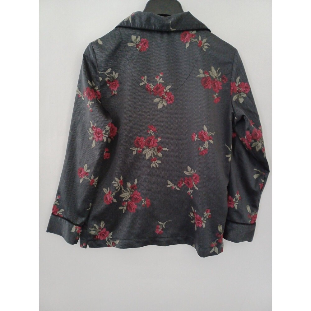 Lauren Ralph Lauren‎ Womens PJ Set Floral Size XS Whimsigoth Dark Vamp Romantic - Picture 7 of 10